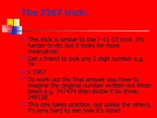 Amazing Math Trick | PPT