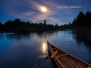 Moonlit Canoe, Allagash RiverMoonlit Canoe, Allagash River
 