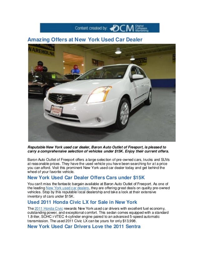 Amazing Offers at New York Used Car Dealer