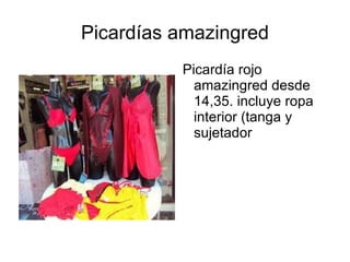 Picardías amazingred
          Picardía rojo
            amazingred desde
            14,35. incluye ropa
            interior (tanga y
            sujetador
 