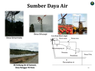 Sumber Daya Air
Desa Simarmata
Desa Sihusapi
85 Embung Air di Samosir,
Desa Ronggur Ni Huta 48
 