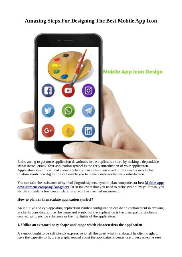 Amazing Steps For Designing The Best Mobile App Icon Amazing Steps For Designing The Best Mobile App Icon