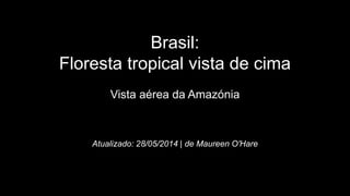 Brasil:
Floresta tropical vista de cima
Vista aérea da Amazónia
Atualizado: 28/05/2014 | de Maureen O'Hare
 