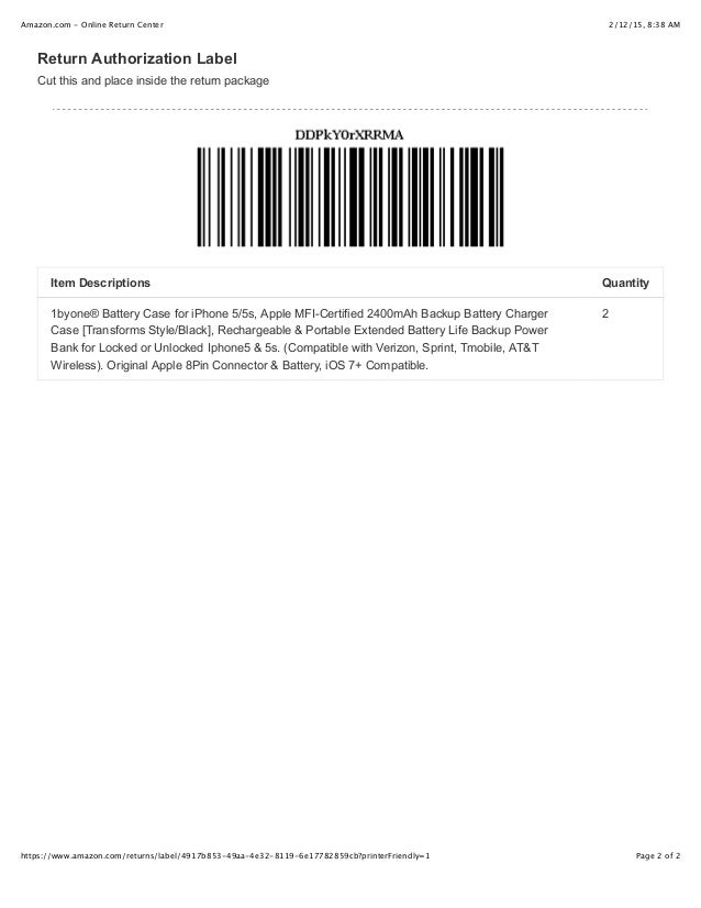 online return center