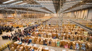 Firma 2010 yılında indirim haftası ilk defa uyguladı.
 