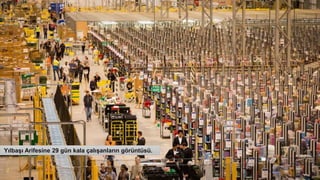 Yılbaşı Arifesine 29 gün kala çalışanların görüntüsü.
 