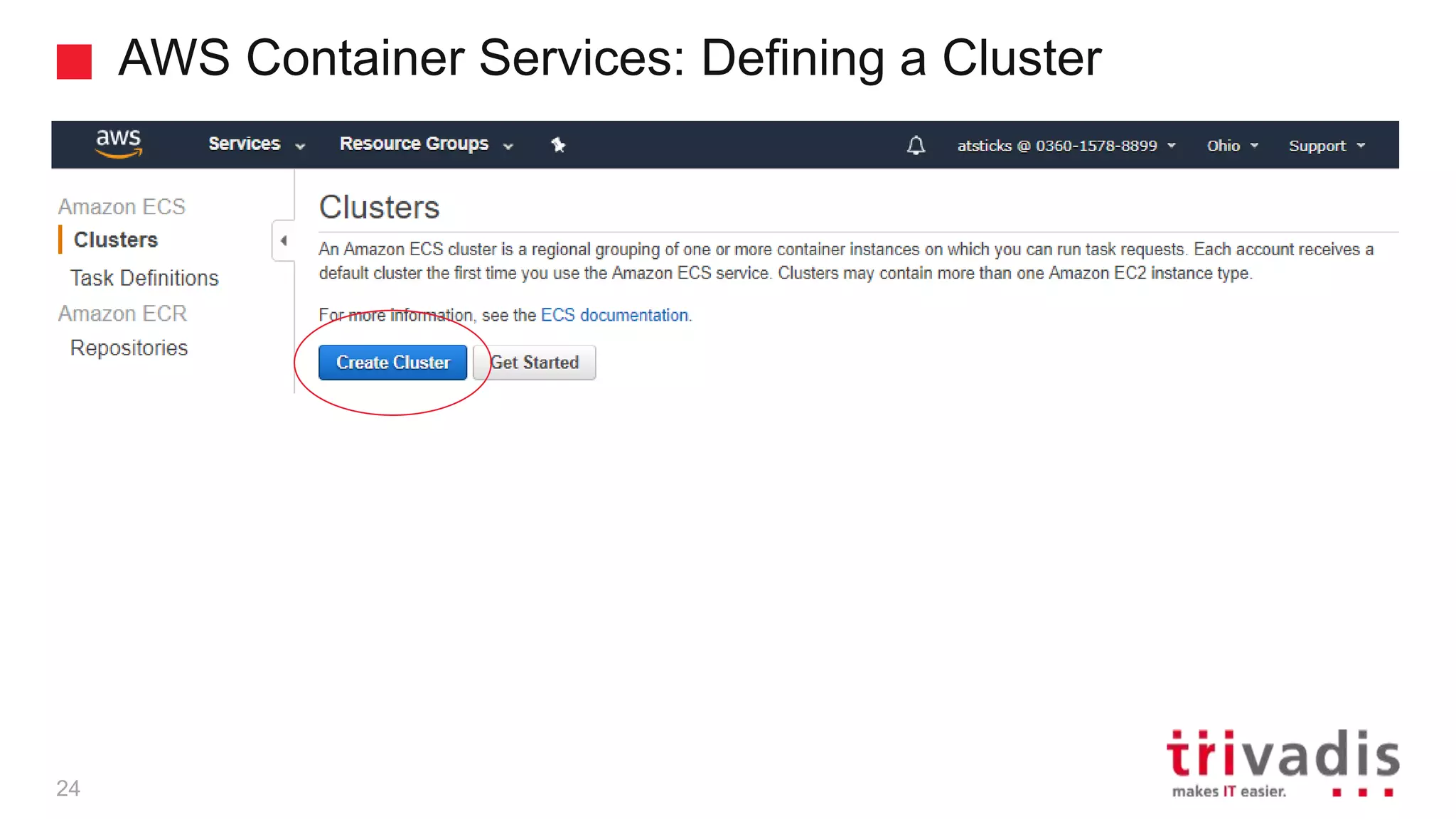 AWS Container Services: Defining a Cluster
24
 