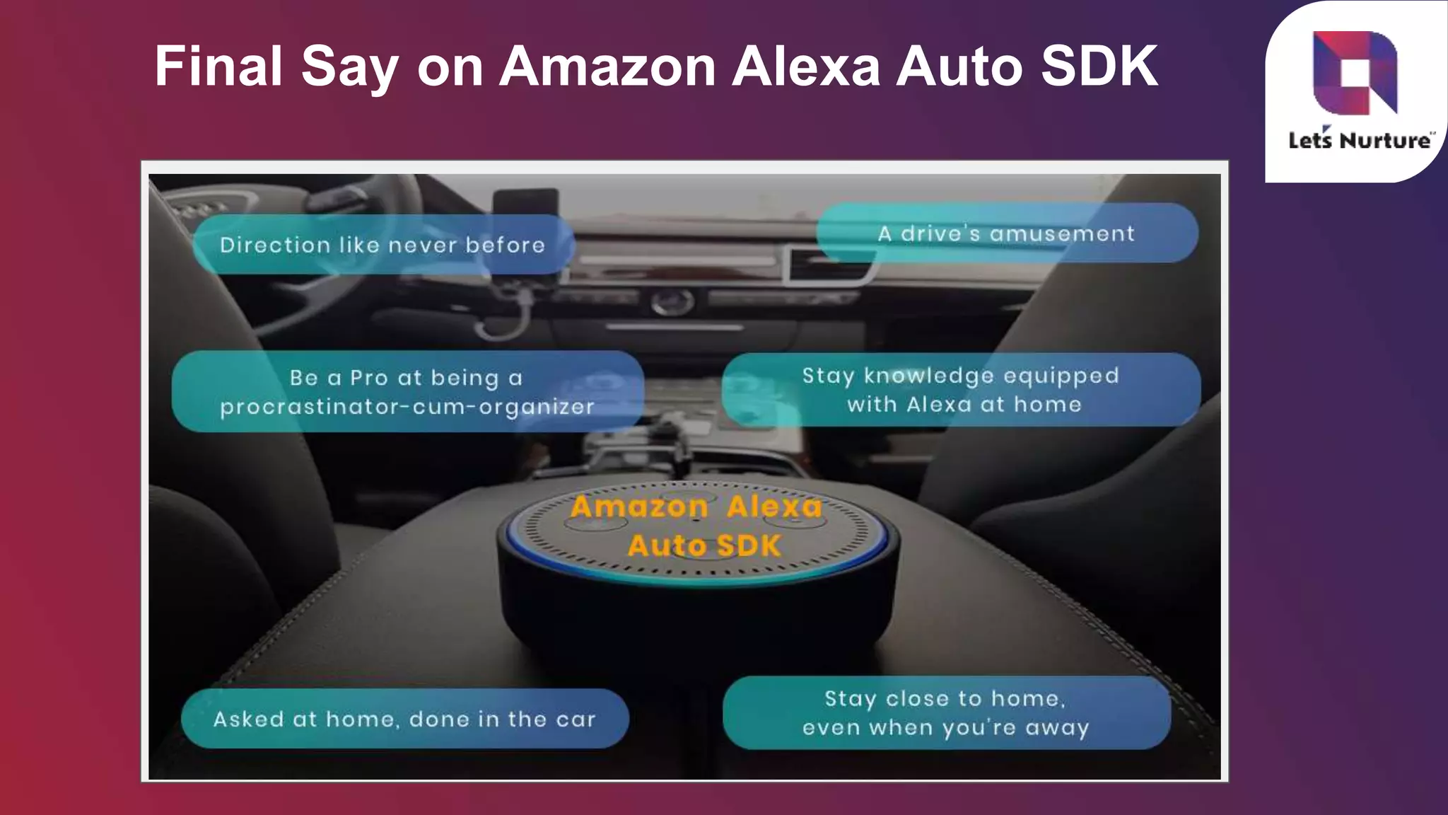 Final Say on Amazon Alexa Auto SDK