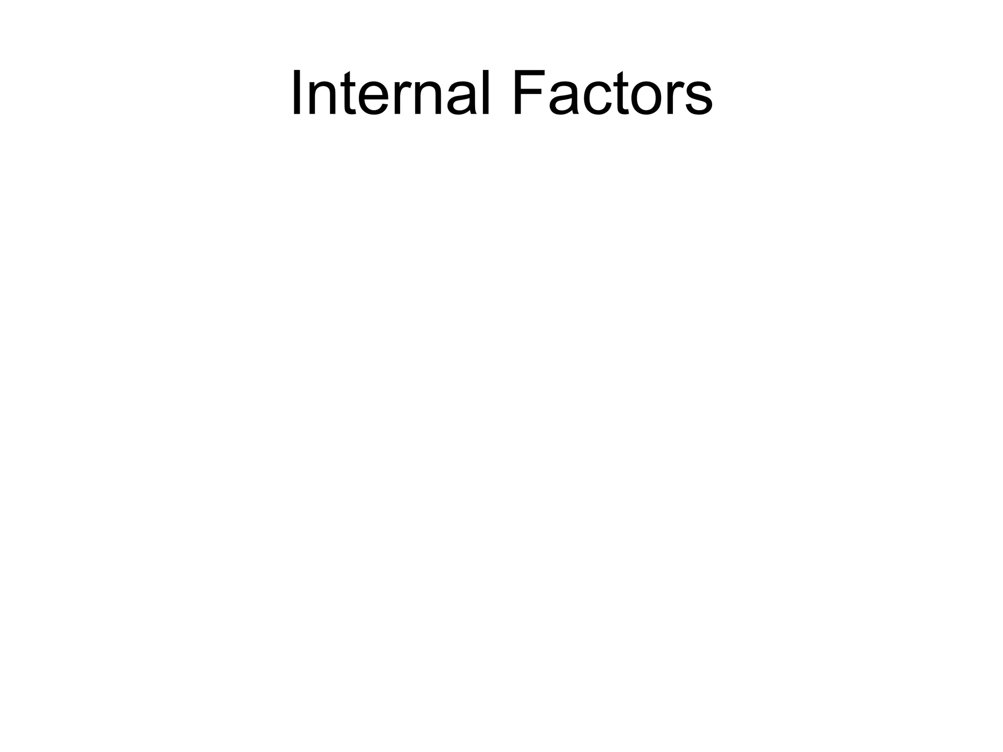 Internal Factors 