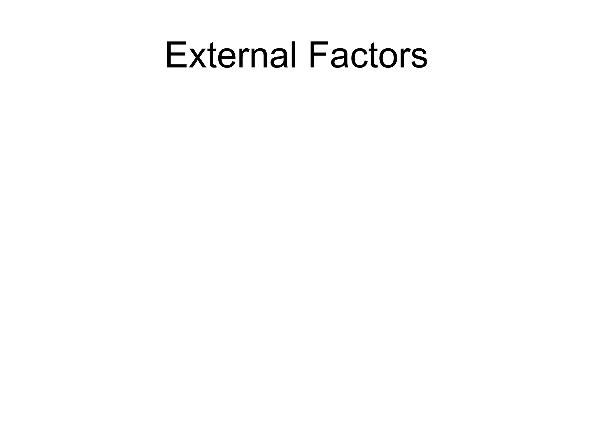 External Factors 