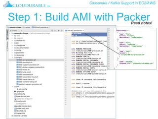 Cassandra / Kafka Support in EC2/AWS
™
Step 1: Build AMI with PackerRead notes!
 