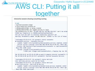 Cassandra / Kafka Support in EC2/AWS
™
AWS CLI: Putting it all
together
 