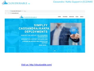 Cassandra / Kafka Support in EC2/AWS
™
Visit us: http://cloudurable.com/
 