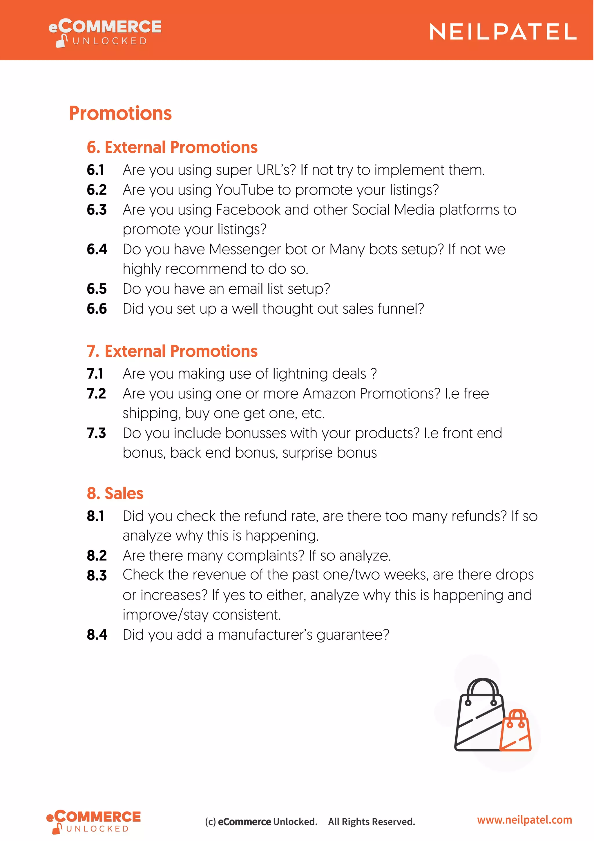 Amazon Checklist Pdf