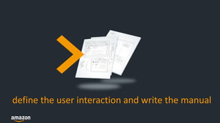 The
Institutional
YES!
define the user interaction and write the manual
 