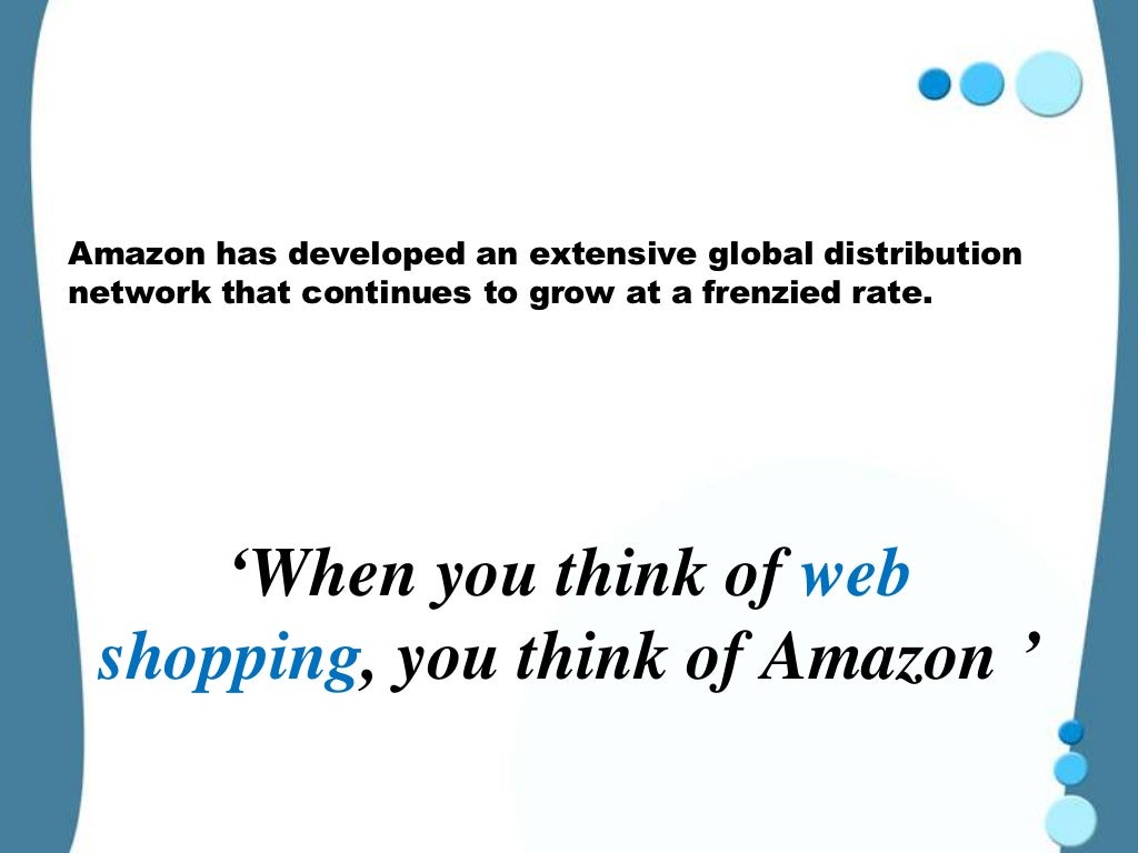 Amazon distribution channel