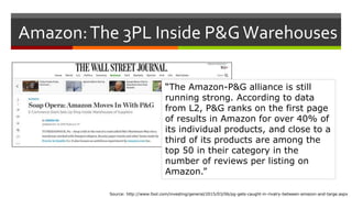 A-Z: The Emergence of Amazon as a Global 3PL | PPTX