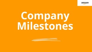 Company
Milestones
 