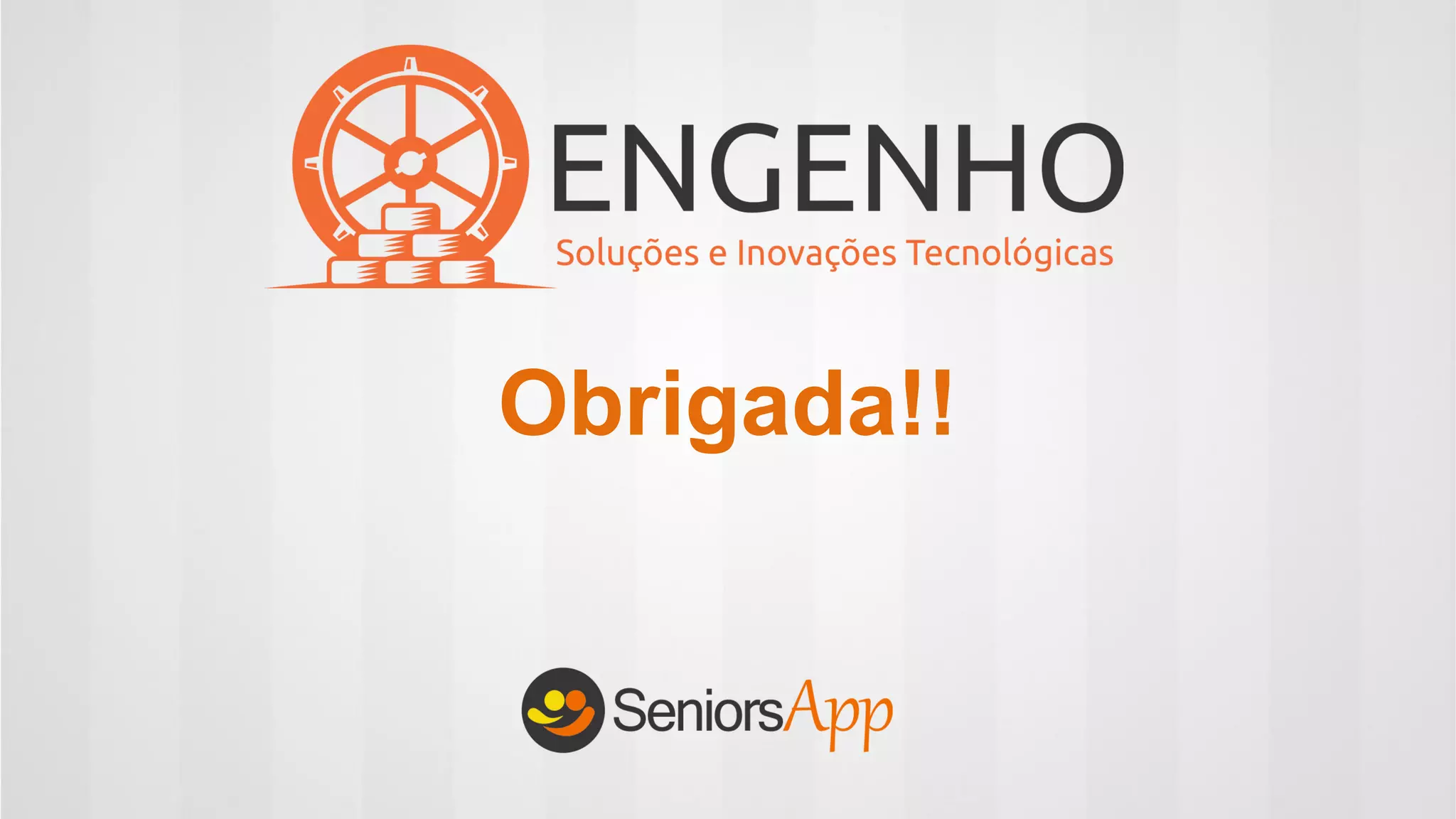 NOME DO
APRESENTADOR
Obrigada!!
 