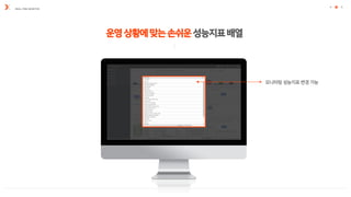 REAL-TIME MONITOR
운영상황에맞는손쉬운성능지표배열
 