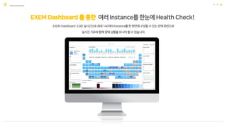 EXEM DASHBOARD
EXEM Dashboard 를통한 여러Instance를한눈에Health Check!
 
