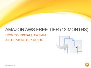 AMAZON AWS FREE TIER (12-MONTHS)
HOW TO INSTALL AWS-HA
A STEP-BY-STEP GUIDE
http://smartbiz.vn 1
 