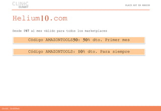 BLACK HAT EN AMAZON
Jordi Ordóñez
Desde $97 al mes válido para todos los marketplaces
Helium10.com
Código AMAZONTOOLS50: 5...
