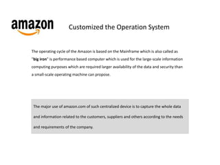 Amazon case study. customized database | PPTX