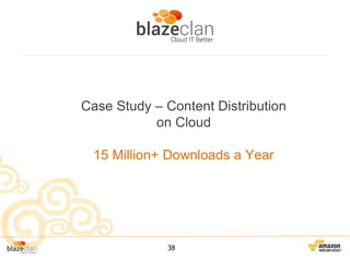Case Study – Content Distribution
on Cloud
15 Million+ Downloads a Year

38

 