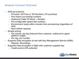 Amazon Connect Technical Introduction & Use Cases | PPTX