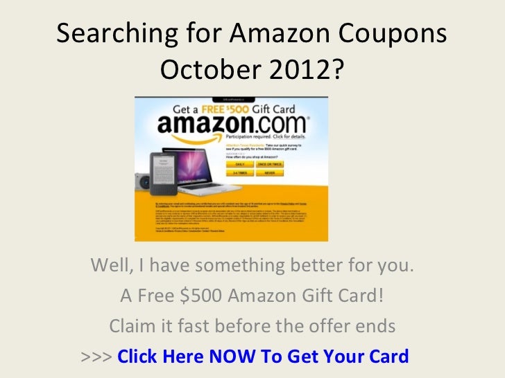 Amazon Coupons October 2012