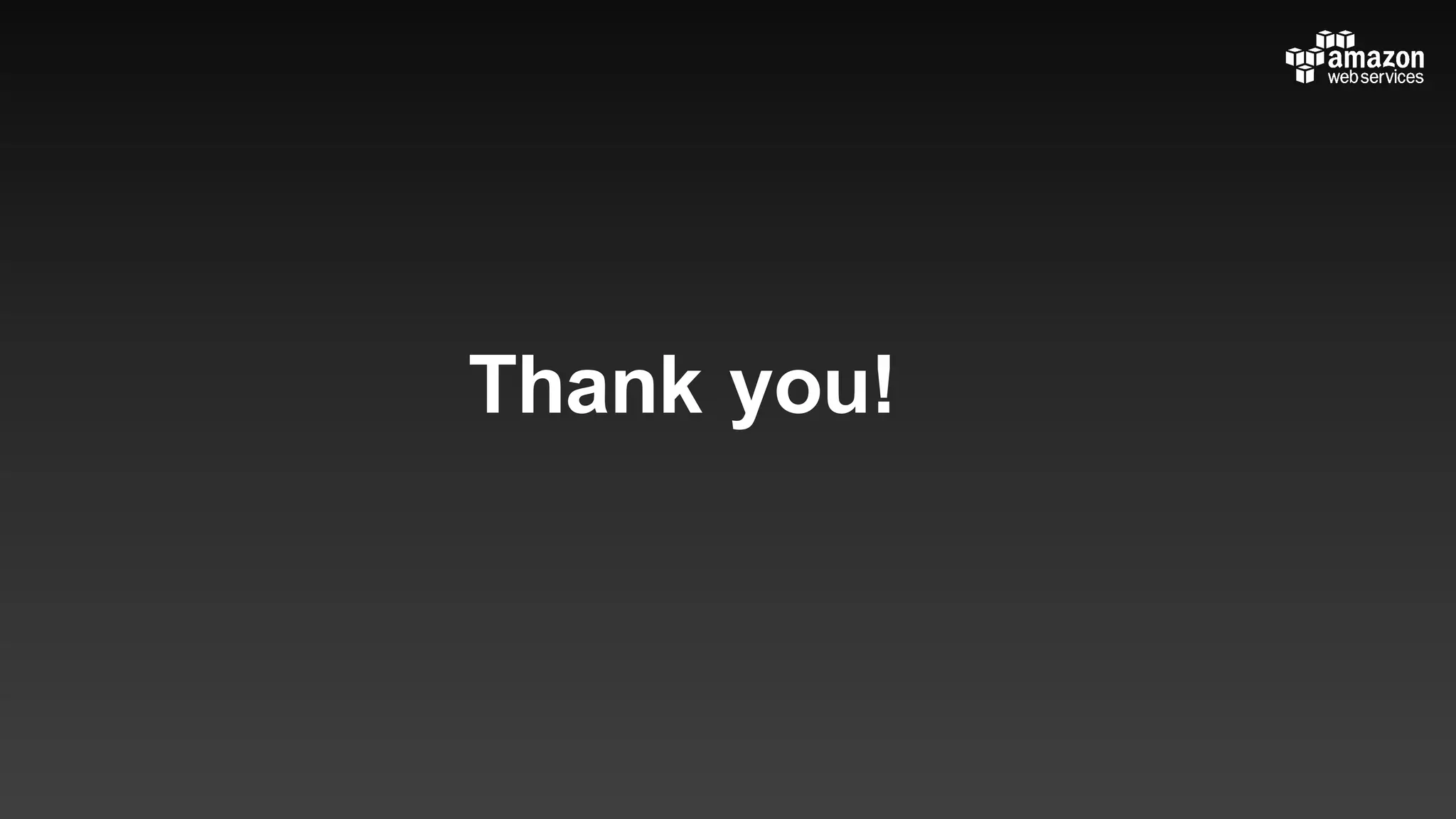 Thank you!
 