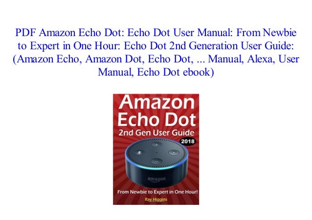 amazon echo dot instruction manual pdf
