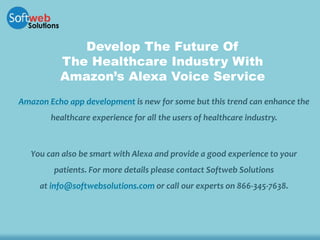 How Amazon Echo can be helpful for the healthcare industry | PPTX
