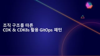 조직 구조를 따른
CDK & CDK8s 활용 GitOps 패턴
 