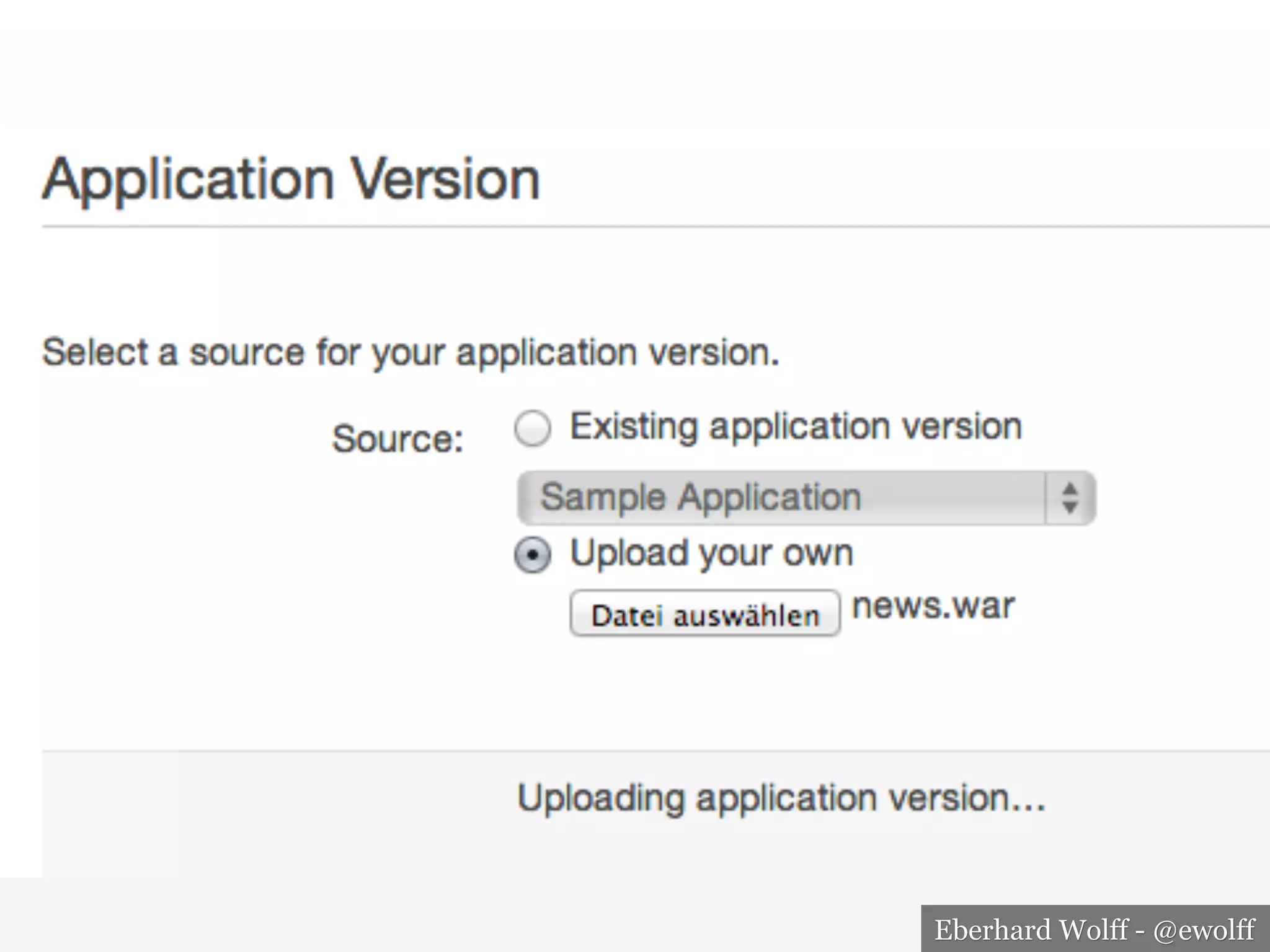 Eberhard Wolff - @ewolff

 