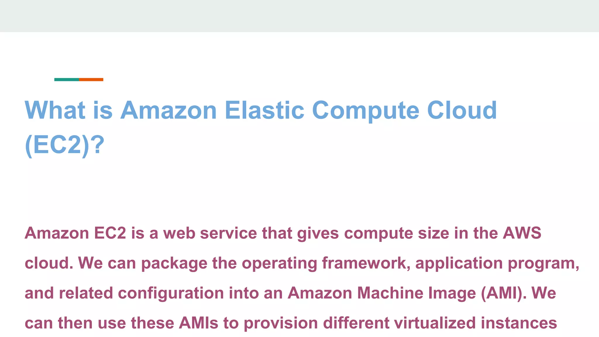 Amazon elastic compute cloud | PPTX | Cloud Computing | Internet