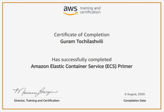 Amazon Elastic Container Service (ECS) Primer