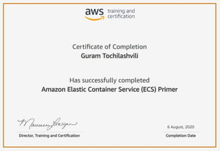 Amazon Elastic Container Service (ECS) Primer | PDF