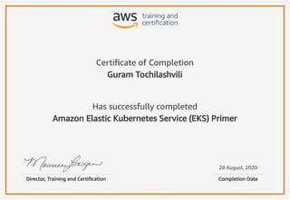 Amazon Elastic Kubernetes Service (EKS) Primer