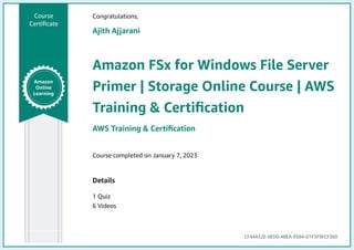 Amazon FSx for Windows File Server Primer.pdf