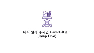 © 2016, Amazon Web Services, Inc. or its Affiliates. All rights reserved.
다시 원래 주제인 GameLift로…
(Deep Dive)
 