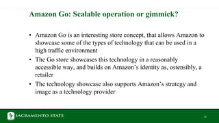 Amazon Go store walkthrough from an operations perspective | PPTX