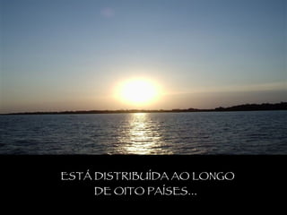 ESTÁ DISTRIBUÍDA AO LONGO DE OITO PAÍSES... 