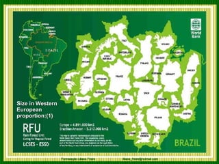 Size in Western  European  proportion:(1) 