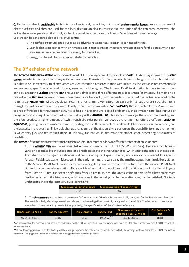 Amazon innovation project