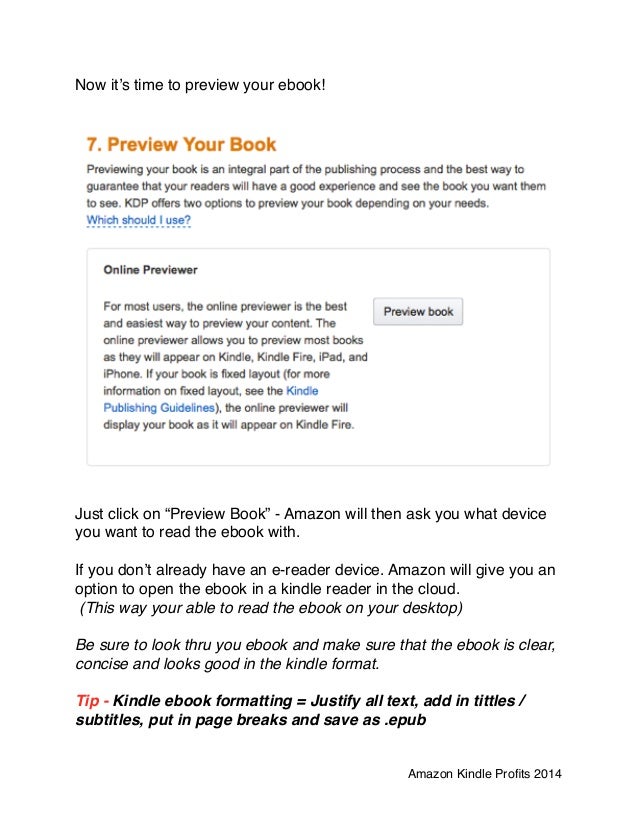 amazon kindle profits amazon fire book format
