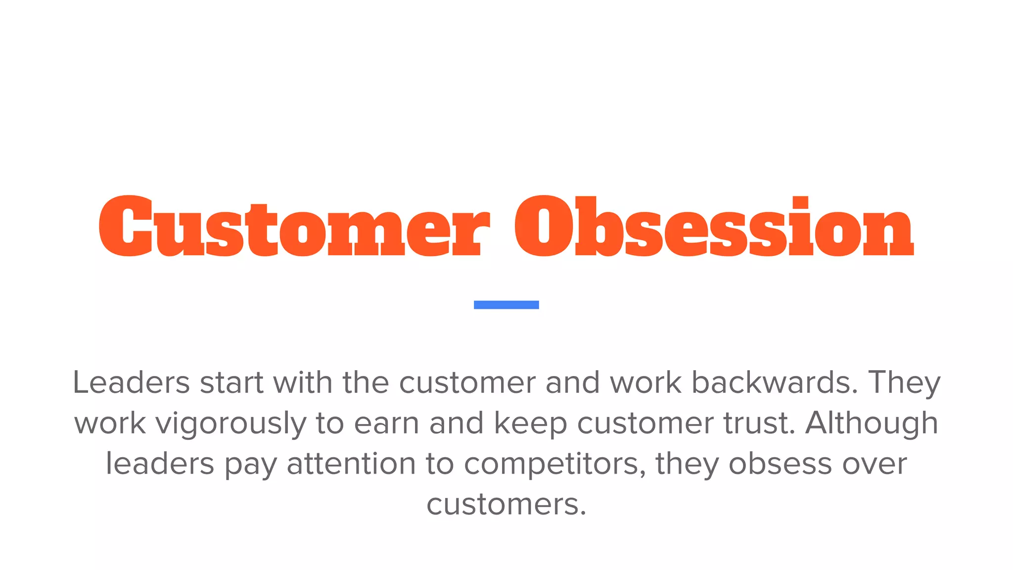 Amazon Customer Obsession Examples Amazon Leadership Principles | PDF