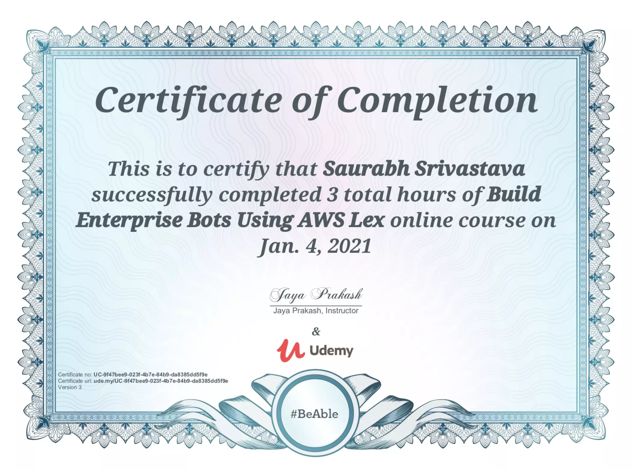 Enterprise Bots Using Amazon Lex | PPT