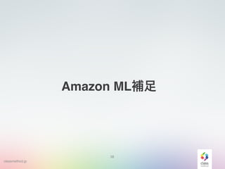 classmethod.jp
38
Amazon ML補足
 